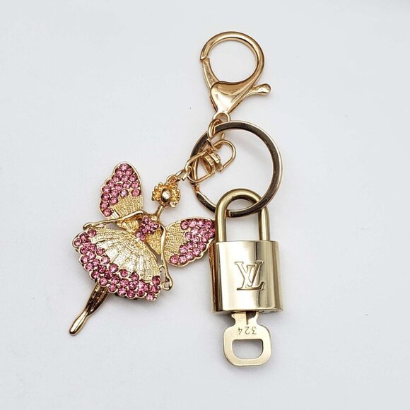 Authentic Louis Vuitton Lock & Key with unbranded Bagcharm, Keycharm, Keychain - Picture 5 of 6